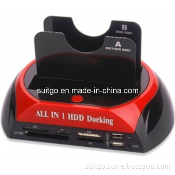 Hot-Sale USB2.0 2 SATA Multi-Function HDD Docking Station